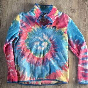 Simply Southern Women’s Multicolor Tie-Dye Fleece Pullover Size M